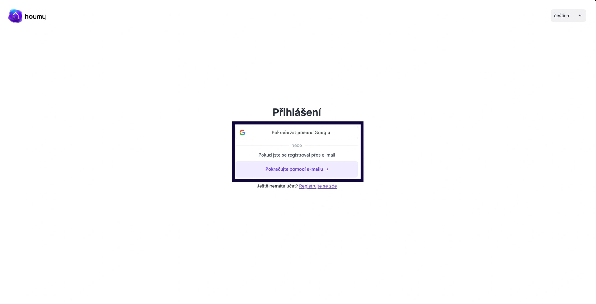 Přihlášení přes SSO